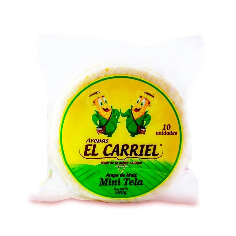El Carriel Arepa de Maíz Mini Tela 580 g