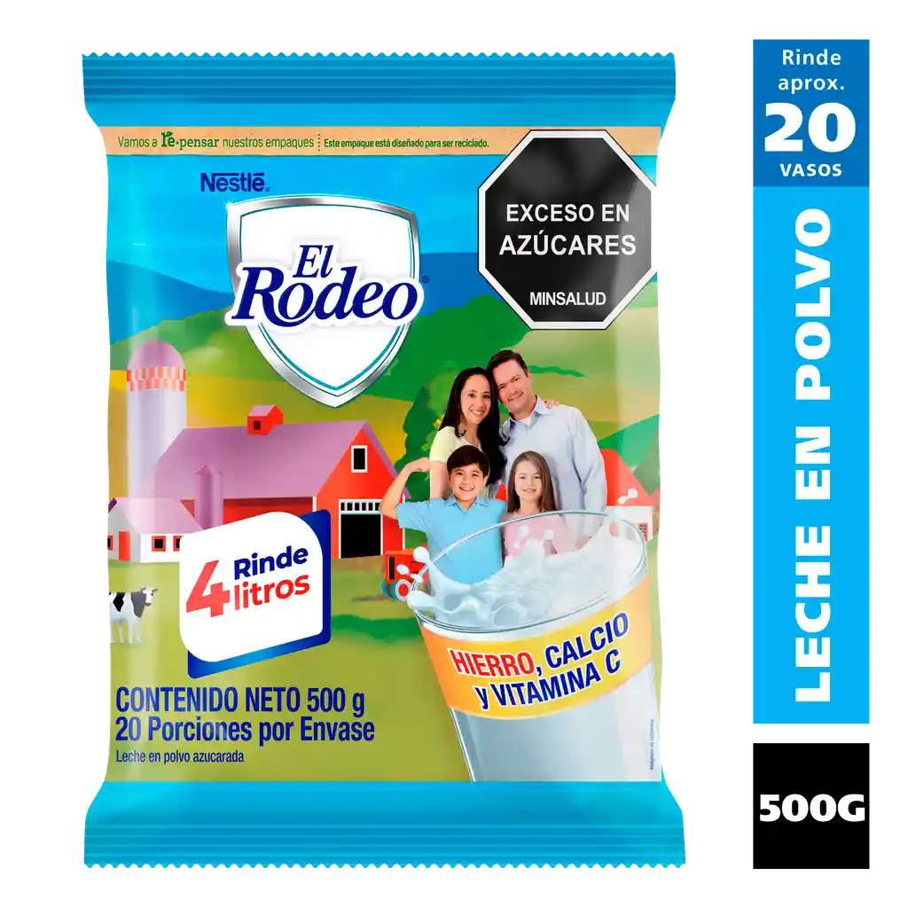 Leche en polvo EL RODEO x 500g