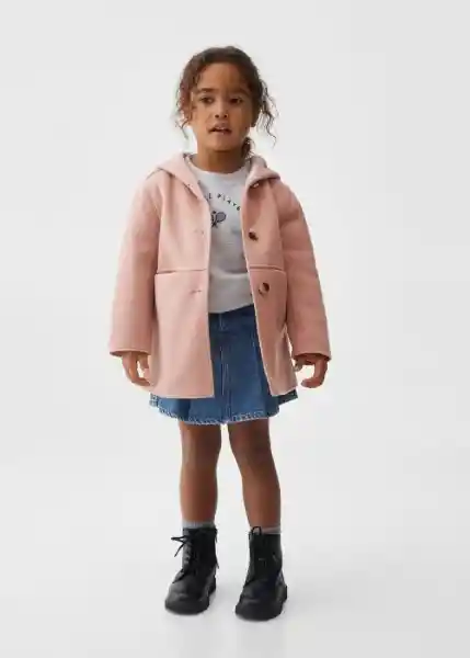 Abrigo Sandrab Rosa Talla 71 Niñas Mango