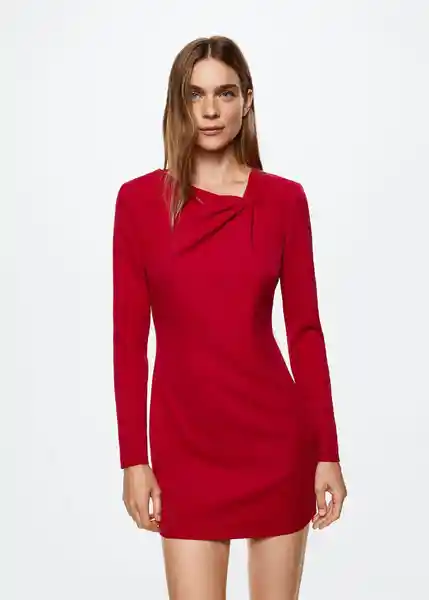 Vestido Marion Rojo Talla M Mujer Mango