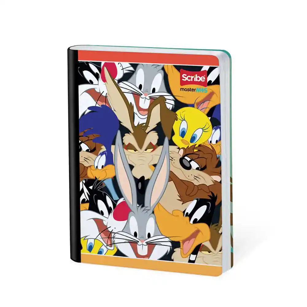 Cuaderno Looney Tunes+ Rayado 100 Hojas Cosido Scribe