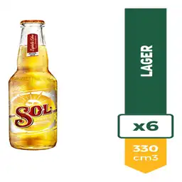 Cerveza Sol Bot X6