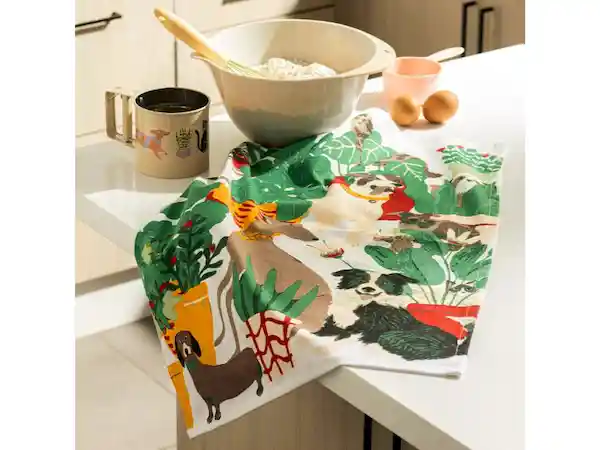 Paño Estampado Atemporal Verde Casaideas