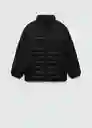 Abrigo Anorak Unico7 Negro Talla 08 Niños Mango