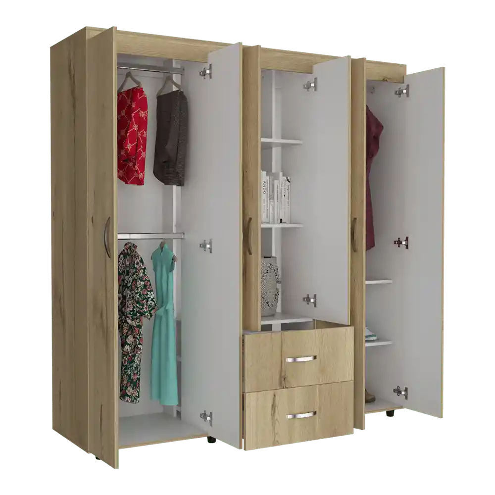 Closet Bariloche 180x170x50 Rta Duna Blanco