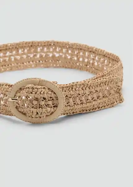 Cinturón Dorian Beige Talla S Mujer Mango
