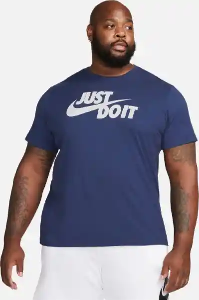 Nike Camiseta Tee Just do It Swoosh Hombre Azul L AR5006-410