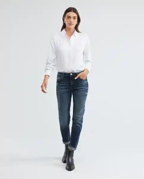 Camisa Ml Viscose Shirt Blanco 0 Claro Talla Xs Mujer Chevignon