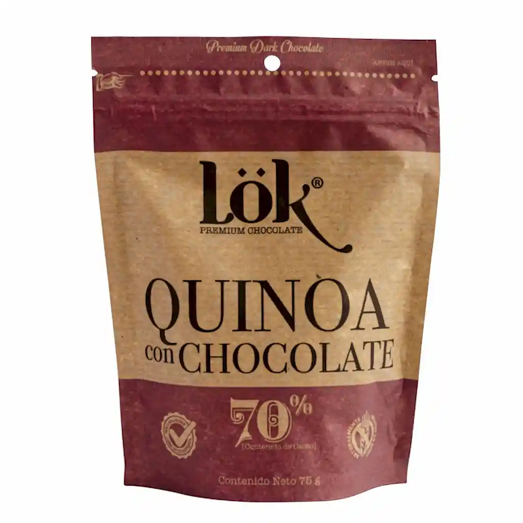 Lok Quinoa Cubierta Con Chocolate