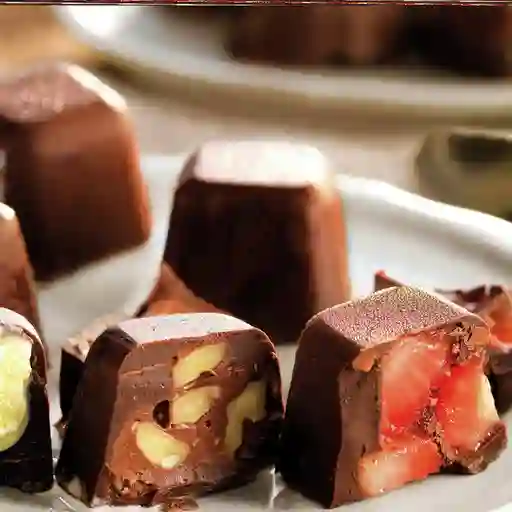 Bombones de chocolates rellenos grande