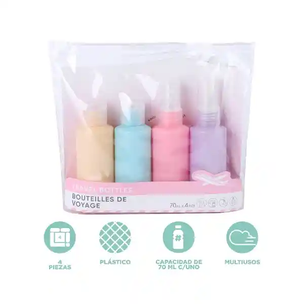 Botella de Viaje Blandas Miniso