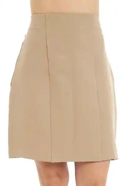 Falda Lápiz Aleska Color Beige Oscuro Talla 6 Ragged