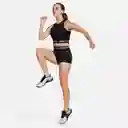 Nike Camiseta W Np Df Crop Tank Shine Mujer Negro L