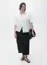 Camisa Pai Off White Talla XS Mujer Mango