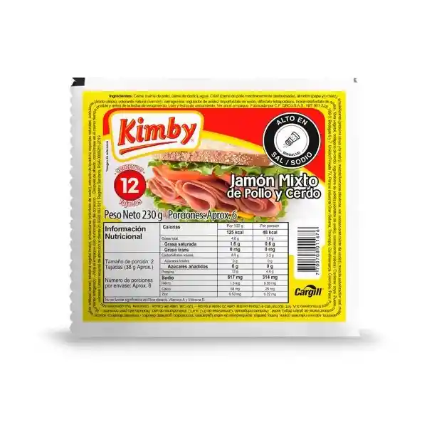 Kimby Jamón Mixto Pollo Cerdo