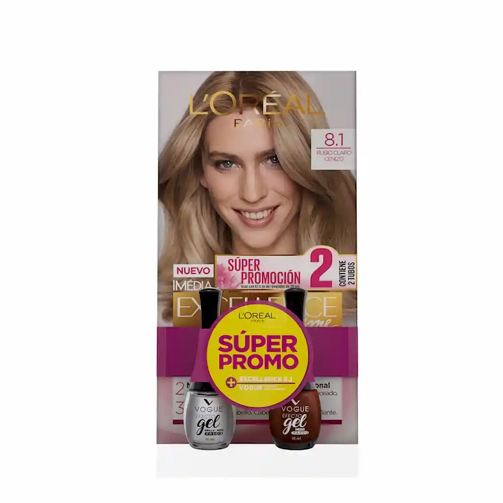 Vogue Excellence Loreal Tinte +Esmalte Unas