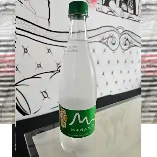 Agua manantial con gas