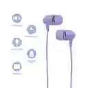 Audífonos Tipo C Micrófono Morado Mod 22E27 Miniso