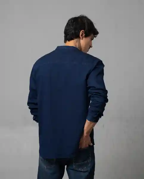 Camisa Hombre Azul Talla L 111G006 Rifle
