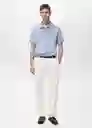 Camiseta Polo Rea Agua Talla L Hombre Mango