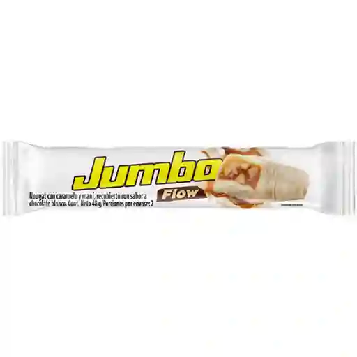 Jumbo Chocolatina Flow Blanca con Maní, Caramelo y Nougat