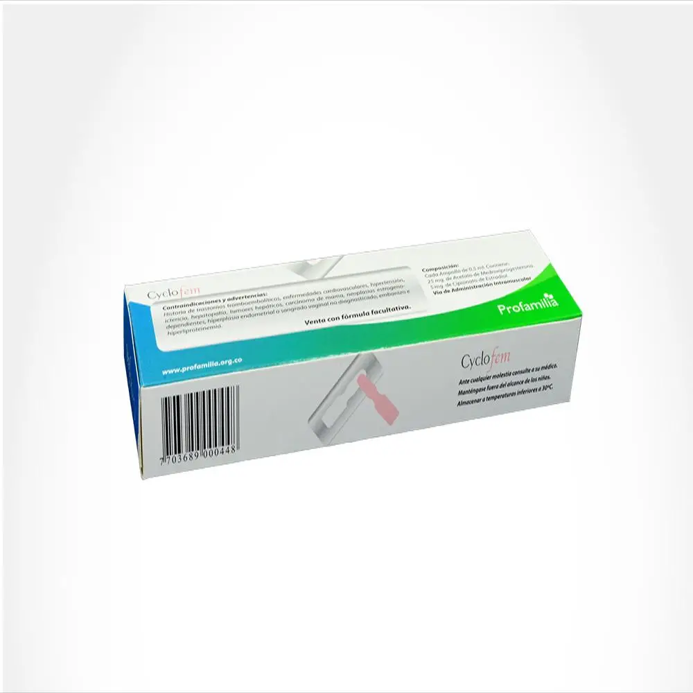 Cyclofem Suspensión Inyectable (25 mg / 5 mg)
