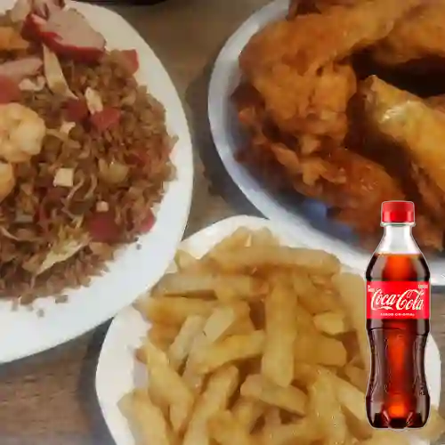 Combo Valenciana c/ 1/4 de Pollo +Cocacola Orig 400ml