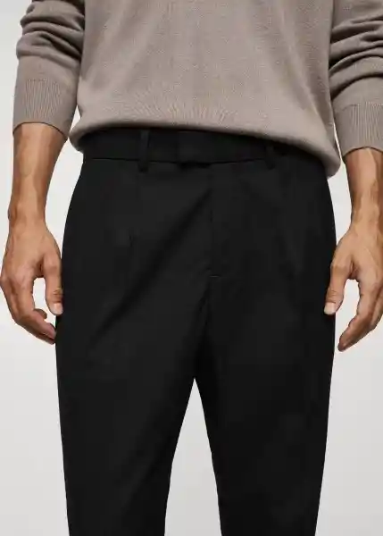 Pantalón Murph Negro Talla 38 Hombre Mango