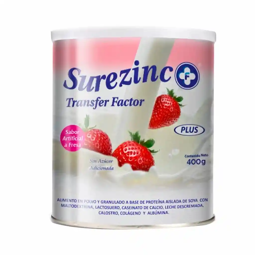 Surezinc Suplemento Alimenticio Transfer Factor Plus Fresa