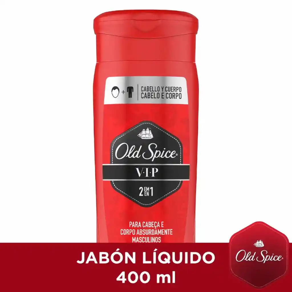Old Spice Jabón Líquido VIP 2 en 1