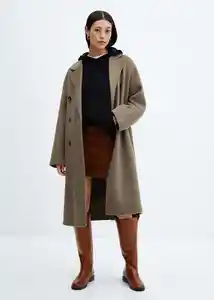 Abrigo Picarol Topo Talla 24 Mujer Mango