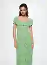 Vestido Soraya Azul Talla Xs Mujer Mango