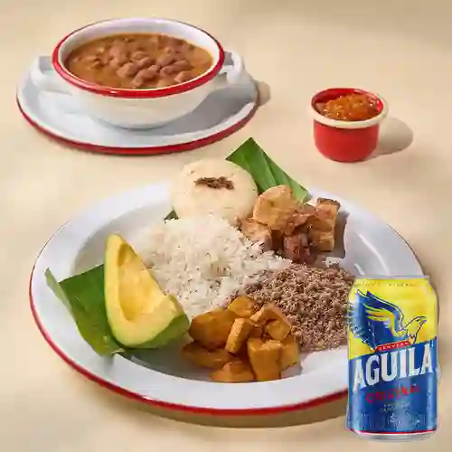 Combo Típico Completo de Toño + Aguila Orig Lta 330ml