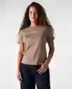 Camiseta Mujer Café Talla L 602G020_CAF171311 Americanino