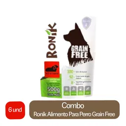 6 x Ronik Alimento Para Perro Alimento Natural