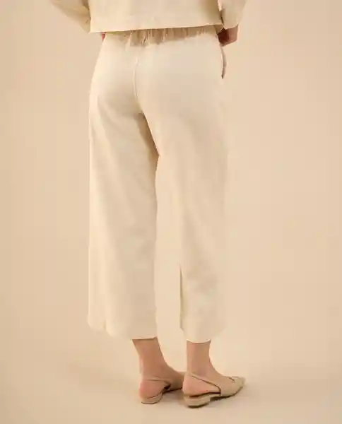 Pantalón Blanco Puro Claro Talla 10 631G006 Esprit