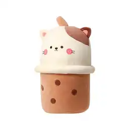 Peluche de Gato Bubble Tea Milk Tea Miniso