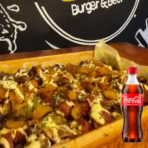 Salchipapa ""trinidad"" Festival +Cocacola Org 400ml