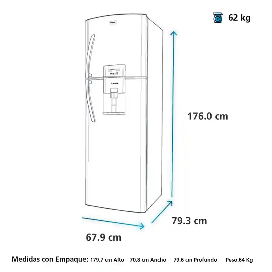 Nevera Mabe Brutos No Frost Inverter Black Steel Rmp410fzcc1