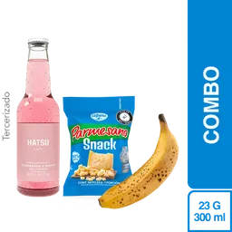 Combo Alpina Snack Queso Parmesano + Hatsu Soda + Banano