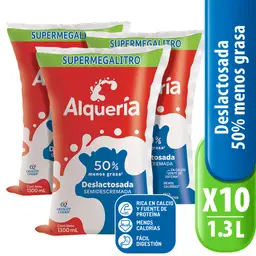 Leche Deslactosada 1300 ml Alquería x 10 und