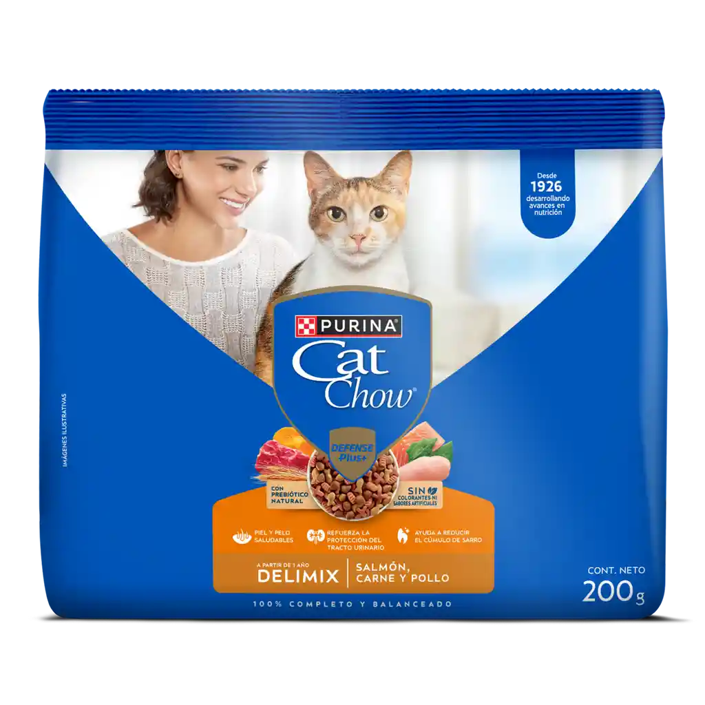 Comida para gatos Purina Cat Chow adulto delimix x 200 gr