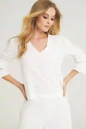 Blusa New Carabel Color Blanco Crudo Talla S Ragged