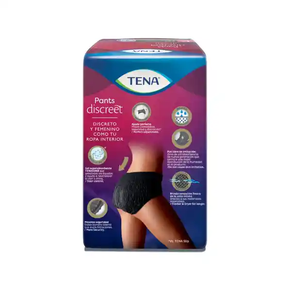 Tena Ropa Interior Desechable Color Negro