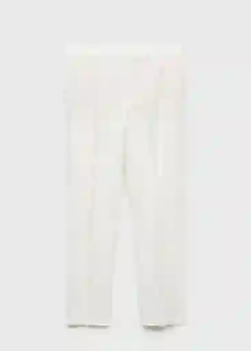 Pantalón Boreli Offwhite Talla 34 Mujer Mango