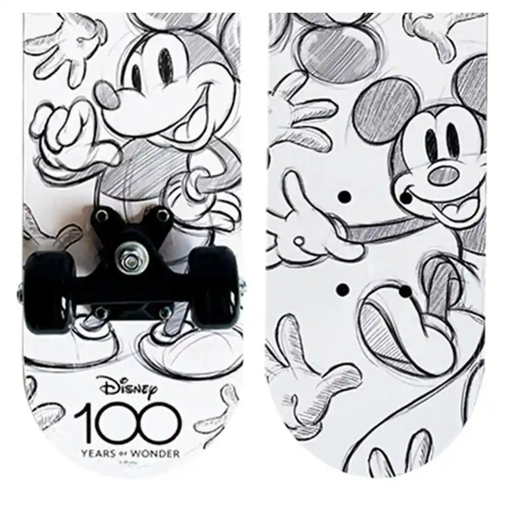 Patineta Infantil Blanco Negro Mickey Disney Zs15476