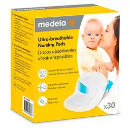 Discos Absorbente Medela Ultra Transpirables X 30und