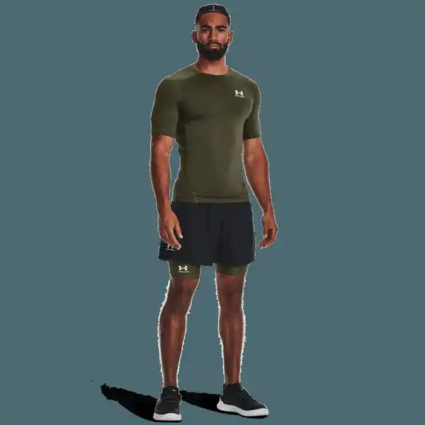 Under Armour Camiseta Hg Armour Comp Ss Hombre Verde Talla SM