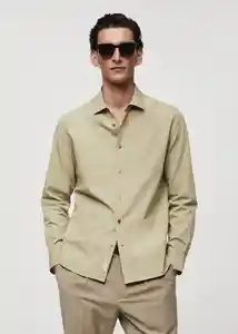 Camisa Arezza Khaki Talla XL Hombre Mango