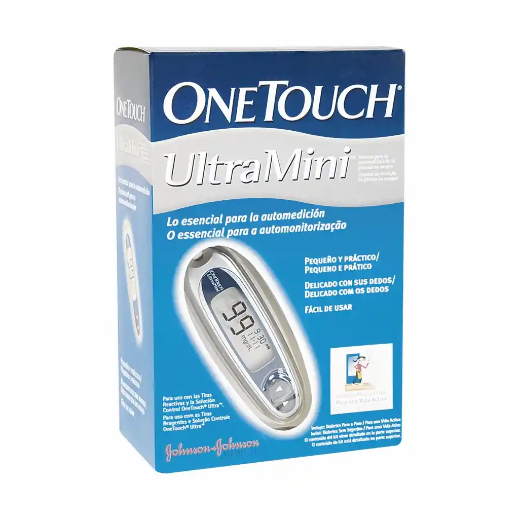 One Touch Glucometro Ultra Mini Plateado